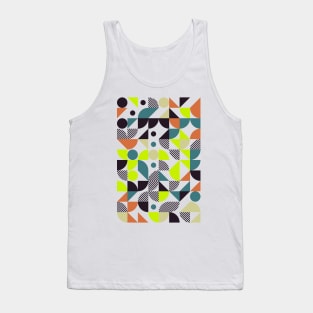 Colourful Geometric Animated Pattern Tank Top